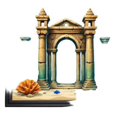 The Lost Island of Atlantis sticker