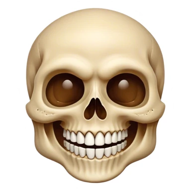 Skull mixed With laughing sticker