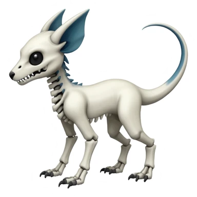 Eldritch Spooky Scary Skeletal Linoone-Absol-Trico-Hybrid (Full body) sticker