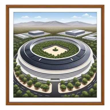 apple park cupertino sticker