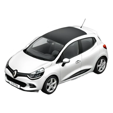 clio car white sticker