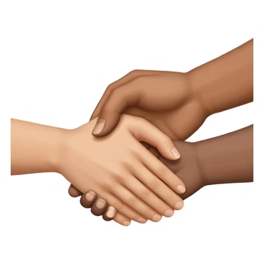 trio hand shake sticker