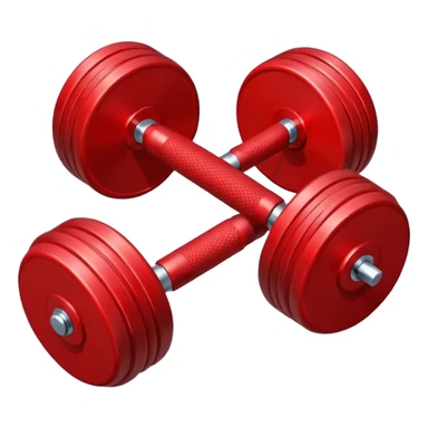 one red dumbbell sticker