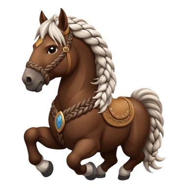 a viking horse sticker