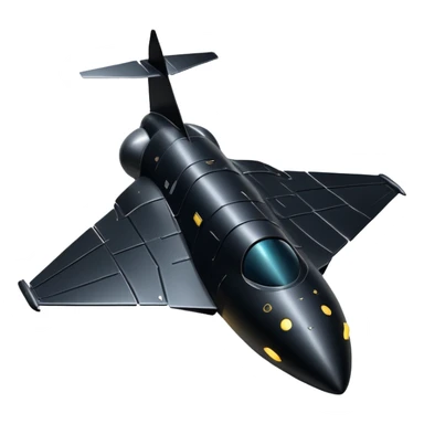 black knight satellite, simple and expressive, floating in space sticker