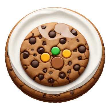 dark brown cookie sticker
