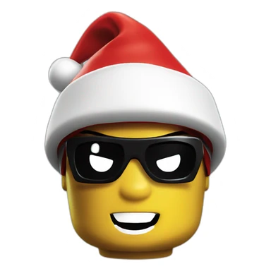 Lego Spider-Man in santa hat sticker