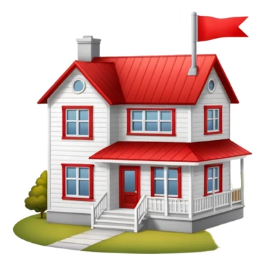 house with for sale sign sticker