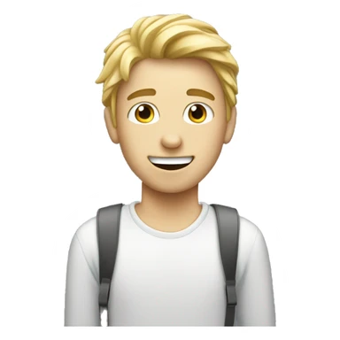 Computer enthusiastic. White boy sticker