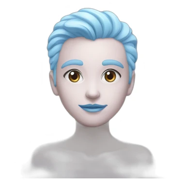 Coeur bleu pastel sticker