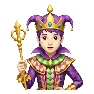 a wrangled jester sticker