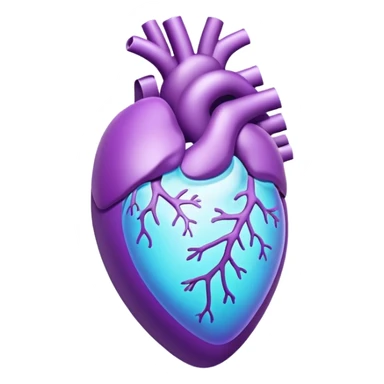 Breathing 3d Icon with color of A781F3 sticker