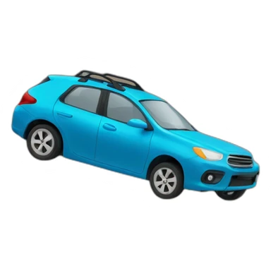 Une voiture sur une montagne sticker