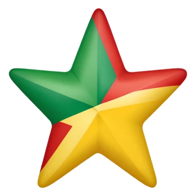 A five star verticy with the colours of this flag 🇸🇨 sticker