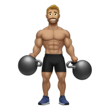 kettlebell lifter sticker