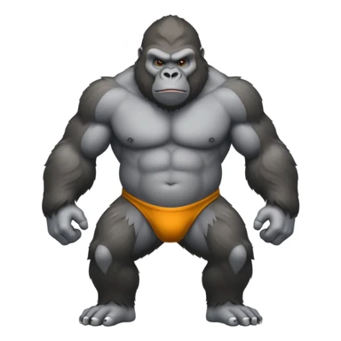 gorilla muscles sticker