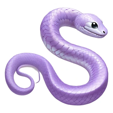 Light purple snake realistic sticker