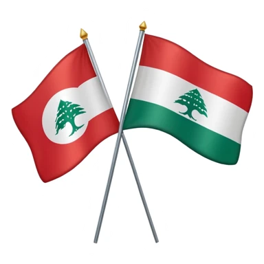 half the iraq flag and half the lebanese flag sticked together sticker