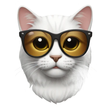 Cat with sunglasses sticker