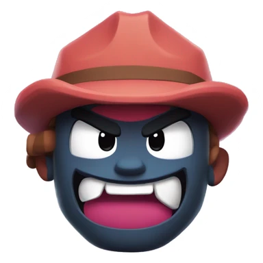 Fang de Brawl stars dando una patada  sticker