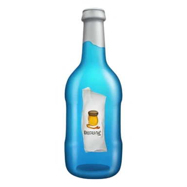 Alcohol bottle in the freezer sticker