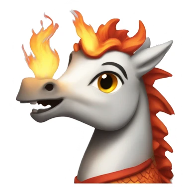 Year of the fire dragon pony sticker