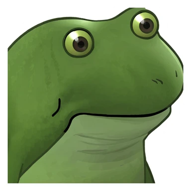 Eiffel Tower bufo frog meme style sticker
