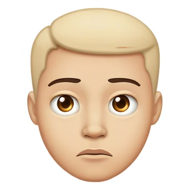 Skeptical sarcastic face  sticker