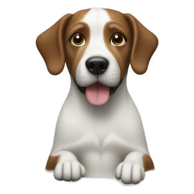 Dog in bath  sticker