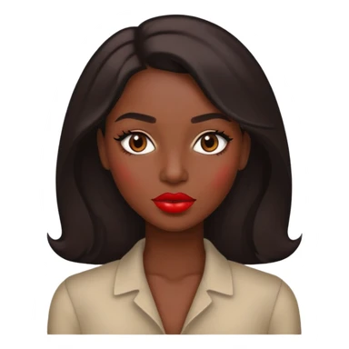 👩🏽‍🦱🫦 sticker