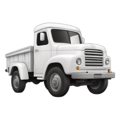 Un vieux avec une camionnette blanche sticker