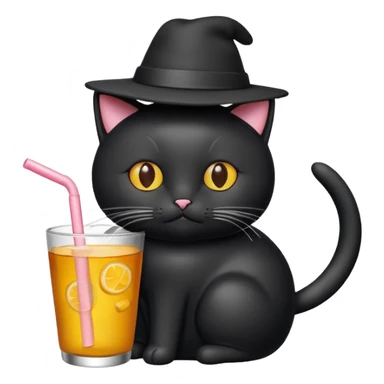 cat drink holders with hat sticker