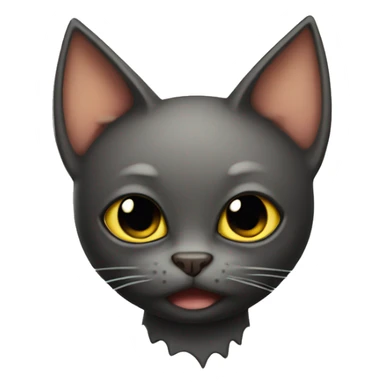 Bat cat sticker