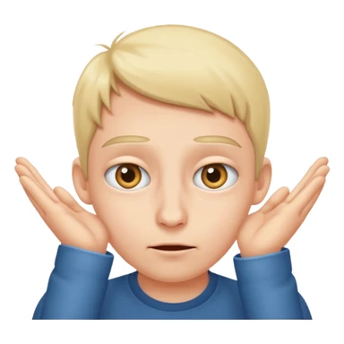 Peeking eyes through fingers sticker