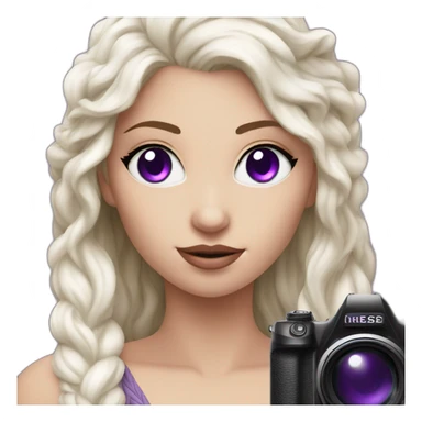 Purple-eyes Khaleesi with a camera sticker