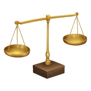 Pion de jeu en forme de balance sticker