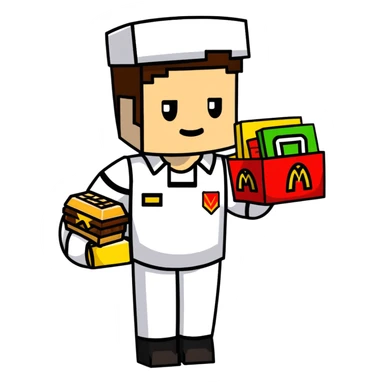 mcdonalds minecraft meal sticker