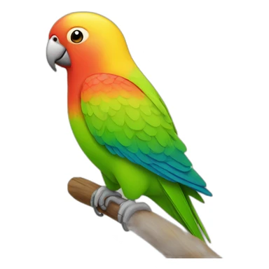 lovebird parrot sticker