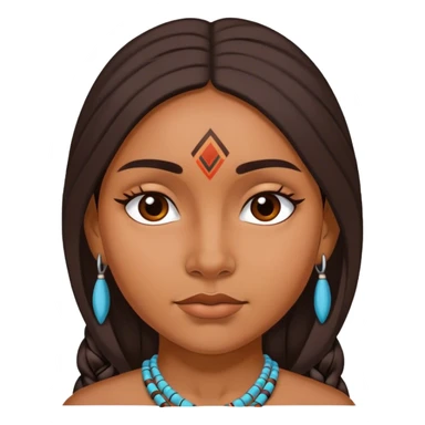 Cherokee indian girl sticker
