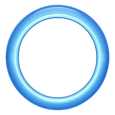 circular blue halo 3d hovering sticker