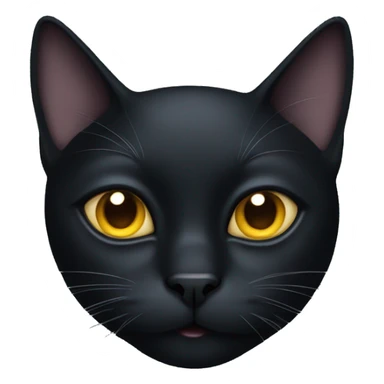 Black cat with one eye sticker