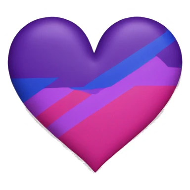 Bisexual heart sticker