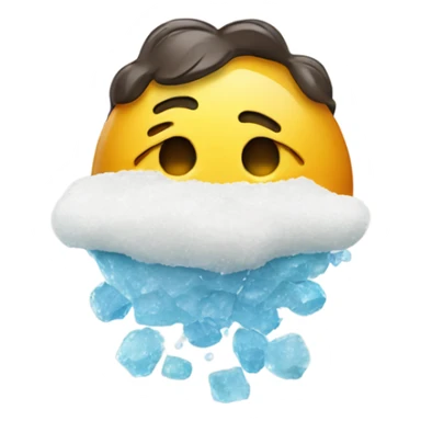 happy emoji with salt sticker