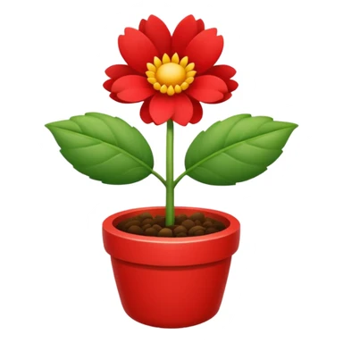 
Broto de planta de flor vermelha sticker