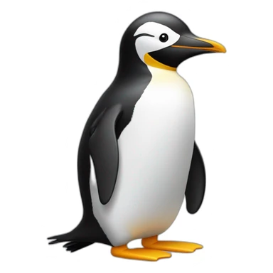 Pingouin qui glisse sticker