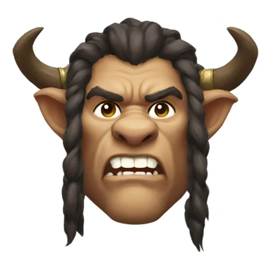world of warcraft taurens head sticker