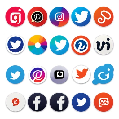 Social Media logos sticker