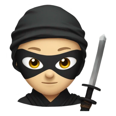 ninja with a sword sticker