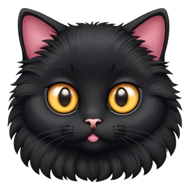 black sweet cat  sticker