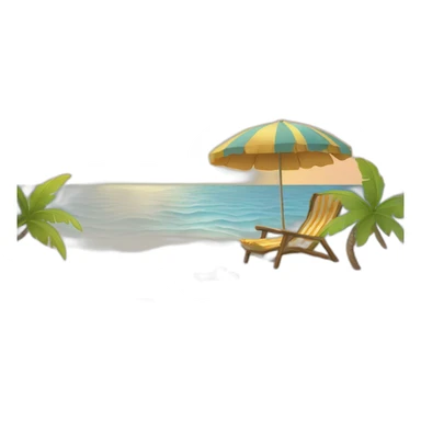 sun beach and summer  sticker